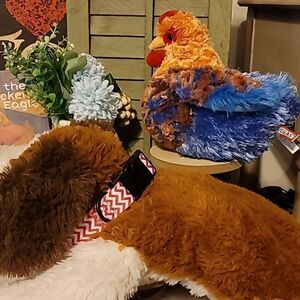 DOG COLLAR PINK AND WHITE L/XL